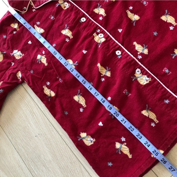 Classic Pooh Button Down Long Sleeve Pajama Top - Picture 11 of 11
